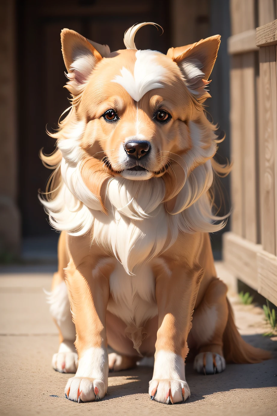 Cachorro, Golden hairs, Collie, amiable