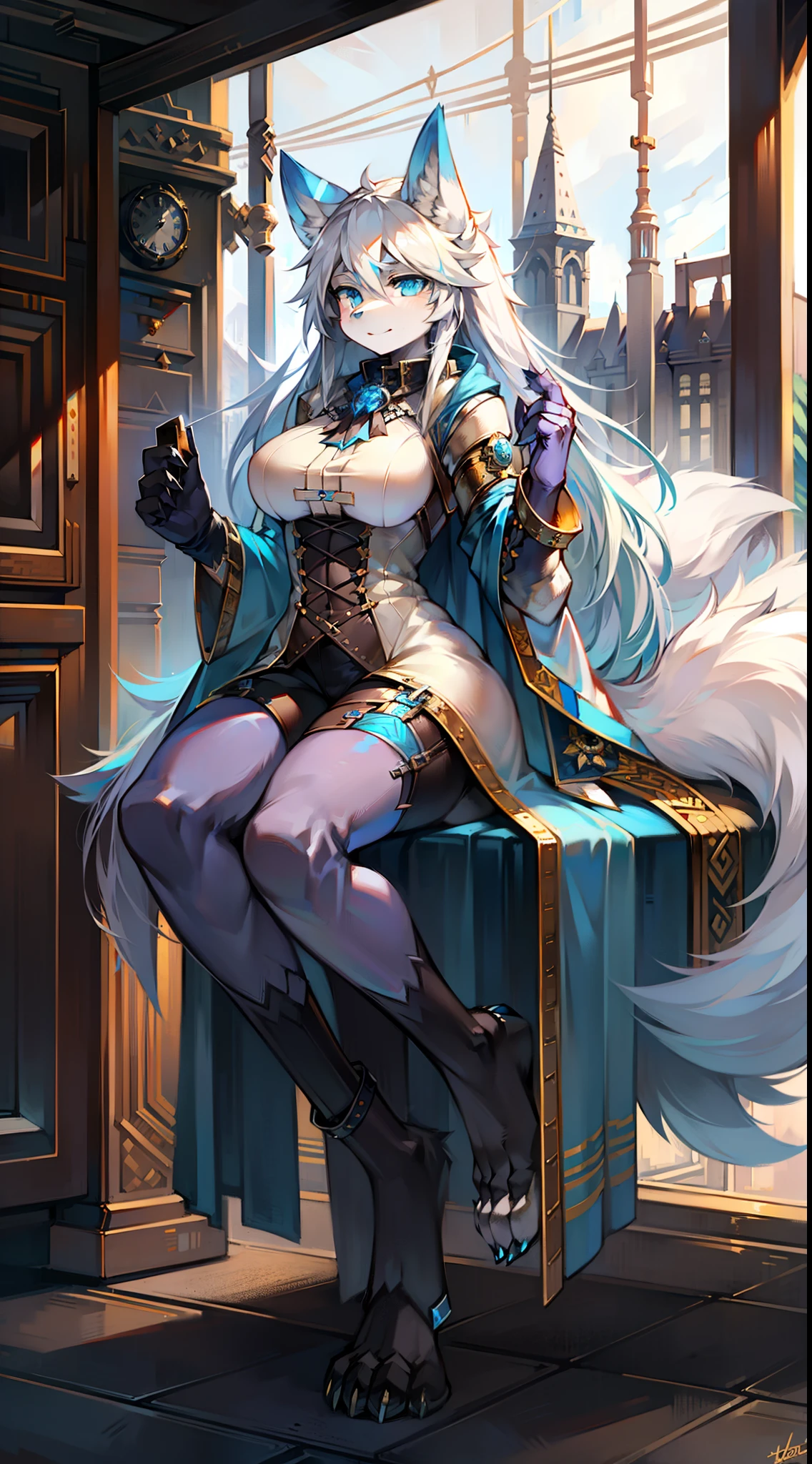 （Fembot Dragon), standing, Solo,, Detailed scale texture, Bedroom, (Cyberpunk), (tribe outfit, ), (shoulders down,Leg underwear),Plastic sandals,Silver-white body,White belly, dawn, shaded, Dim environment, (drakgem), ((rakisha)), (kontanagamori)), (Upward view), It looks painful, [Simple background], Detailed pupils, Masterpiece artwork, Caustics, rim lit, Singlelightsource, Sharp shadows, solo portrait，finger claws, (digitgrade, toe claws), (Hanfu), by Inessa Garmash, greg rutkovsky, pino daeni, ruanjia