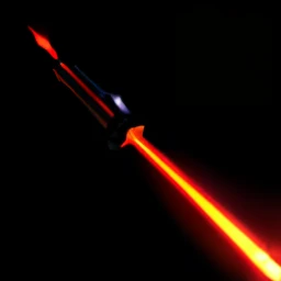 Solon Armor Samurai 8k ultra-realistic glowing laser knife