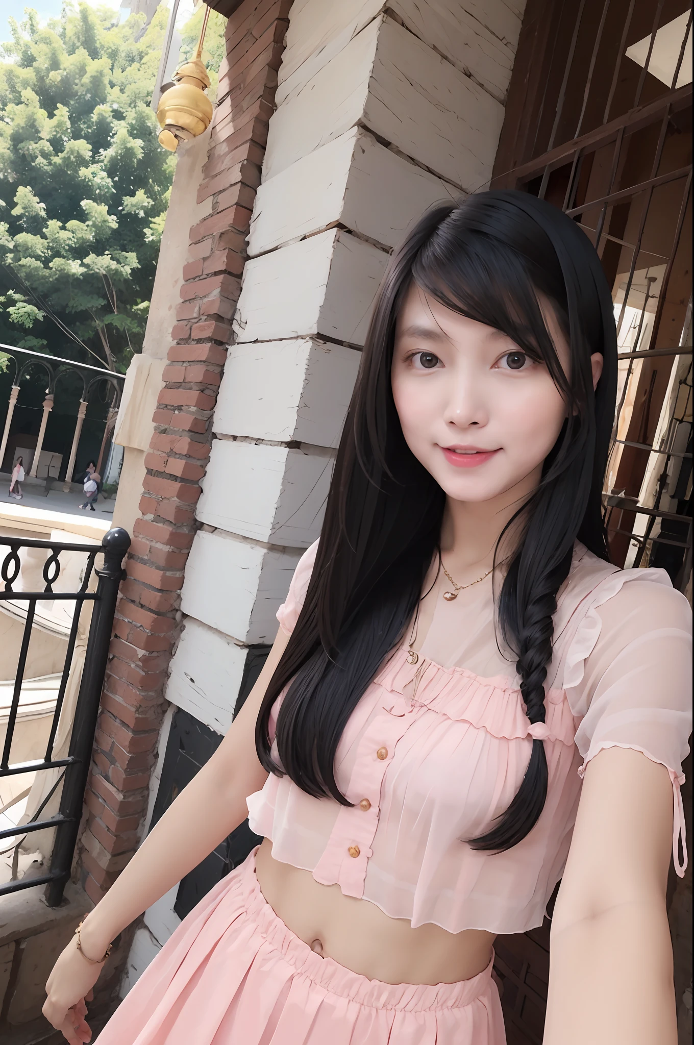 Height is 165 cm、Older sister temperament personality、Beautiful、People who laugh a lot、well-styled、Slender physique、She has long hair and usually makes a good gesture of pulling her up.。