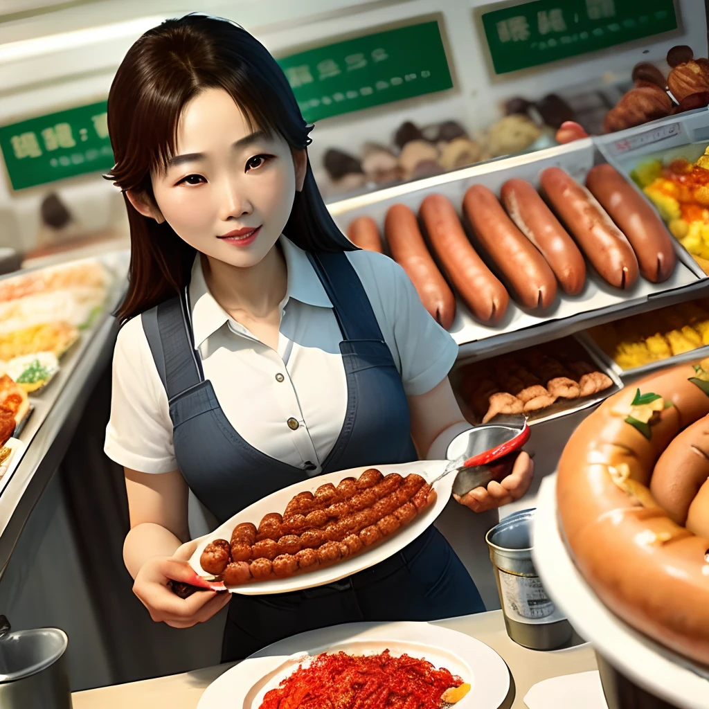 Girl is pierced for grilling