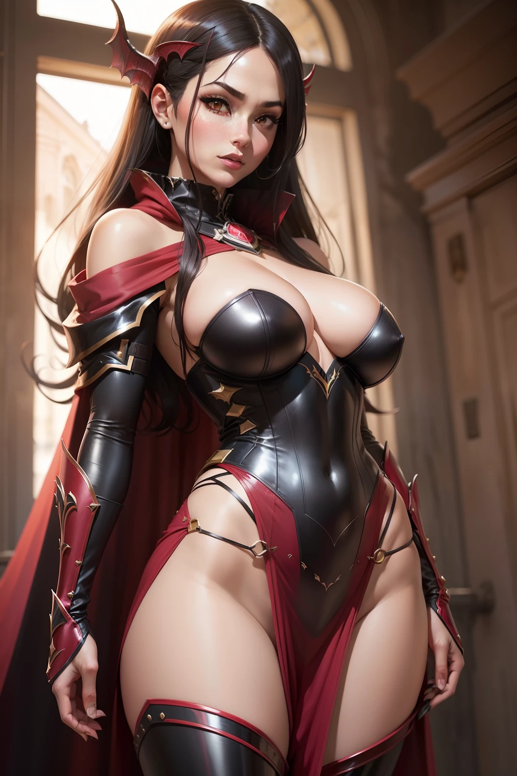 um close up de uma mulher com uma roupa preta e branca, Artgerm extremamente detalhado, estilo Artgerm, Artgerm em ArtStation Pixiv, Modelo IG | Artgerm, Krenz Cushart e Artgerm, arte de personagem impressionante, cushart krenz arte chave feminina, Artgerm e RossDrew,usando armadura de fantasia, Araffe vestido com um traje vermelho e preto posando para uma foto, Cosplay ornamentado, personagem de anime; arte de corpo inteiro, armadura vermelha, Senhora na armadura vermelha, muito sexy diabo roupa, Succubus bonito, Anime Garota Cosplay, Cosplayer vestido como um caranguejo, Artgerm extremamente detalhado, armadura preta e vermelha, red demon armor, Succubus em vestido curto apertado, Cosplay