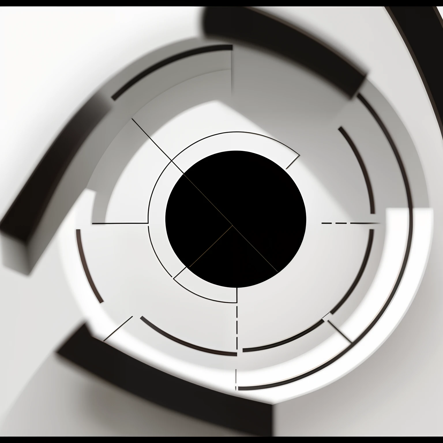 Logo on white background, Black box and white fill, Multi-line