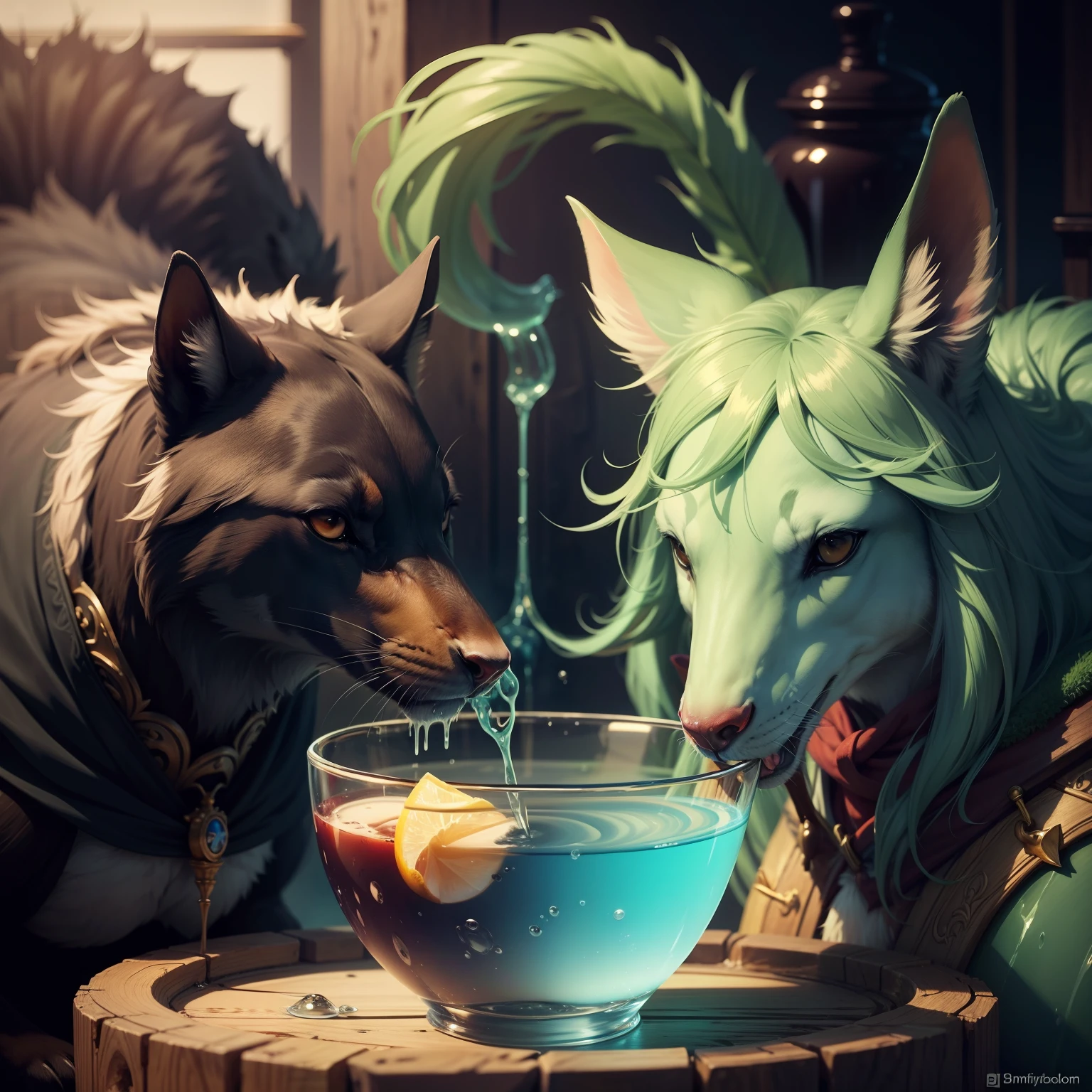 Animals addicted to Potions