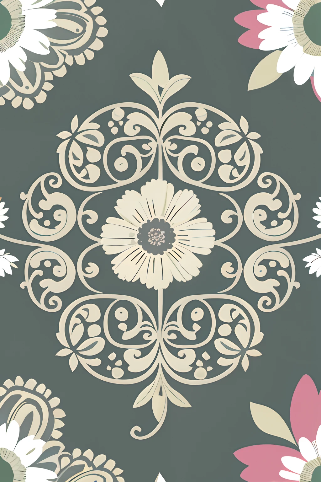 floral wallpaper, wallpaper design, floral patterns, plant patterns, Brown Flowers, botanical background, Seamless pattern design, Floral, delicate patterned, Garden floral pattern, background full of brown flowers, complex pattern, boho floral vines, botanicals, designed for cozy aesthetics!, digital art - w 700, wallpaper pattern，T-shirt design，rzminjourney，vectorial art，Design loops