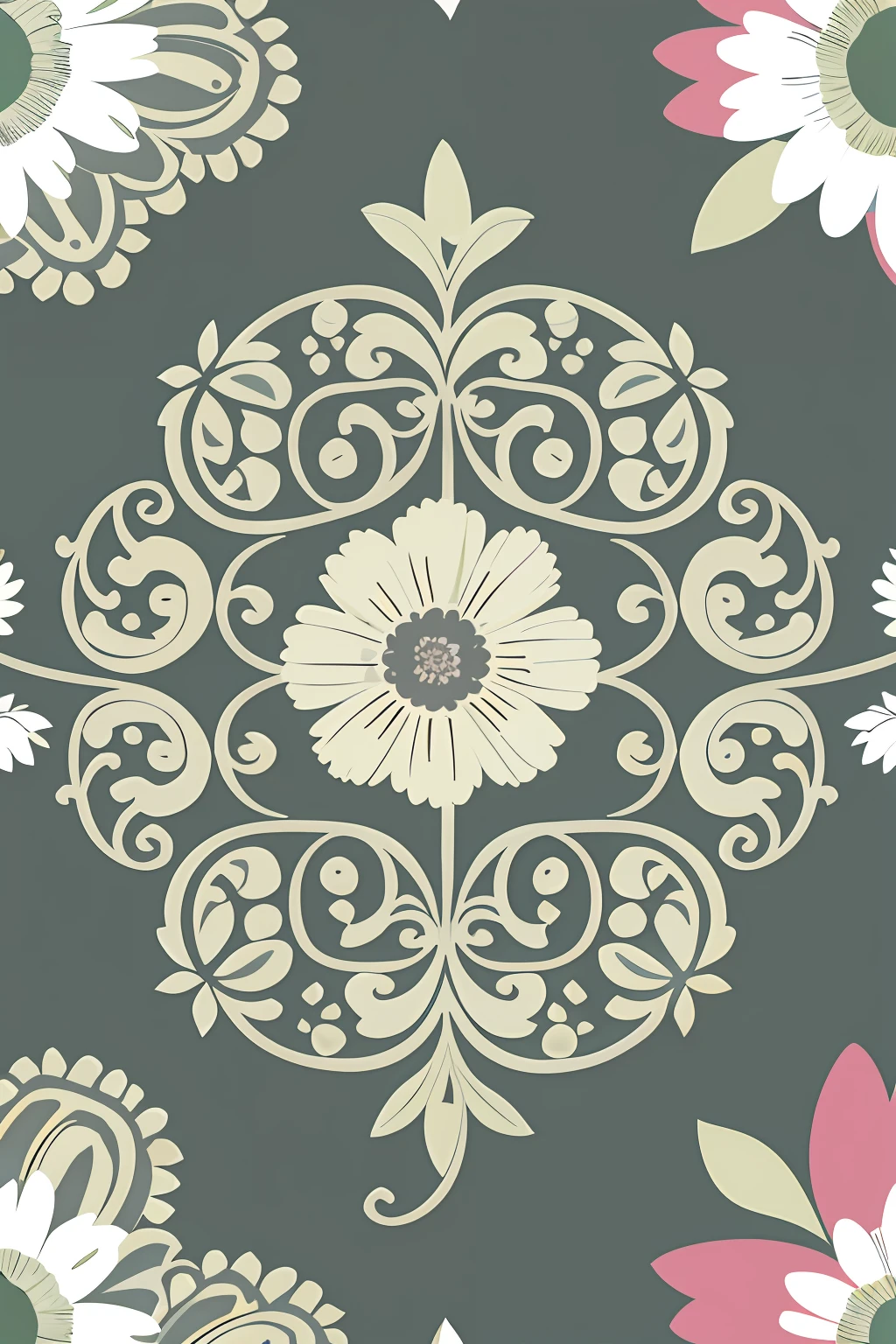 floral wallpaper, wallpaper design, floral patterns, plant patterns, Brown Flowers, botanical background, Seamless pattern design, Floral, delicate patterned, Garden floral pattern, background full of brown flowers, complex pattern, boho floral vines, botanicals, designed for cozy aesthetics!, digital art - w 700, wallpaper pattern，T-shirt design，rzminjourney，vectorial art，Design loops