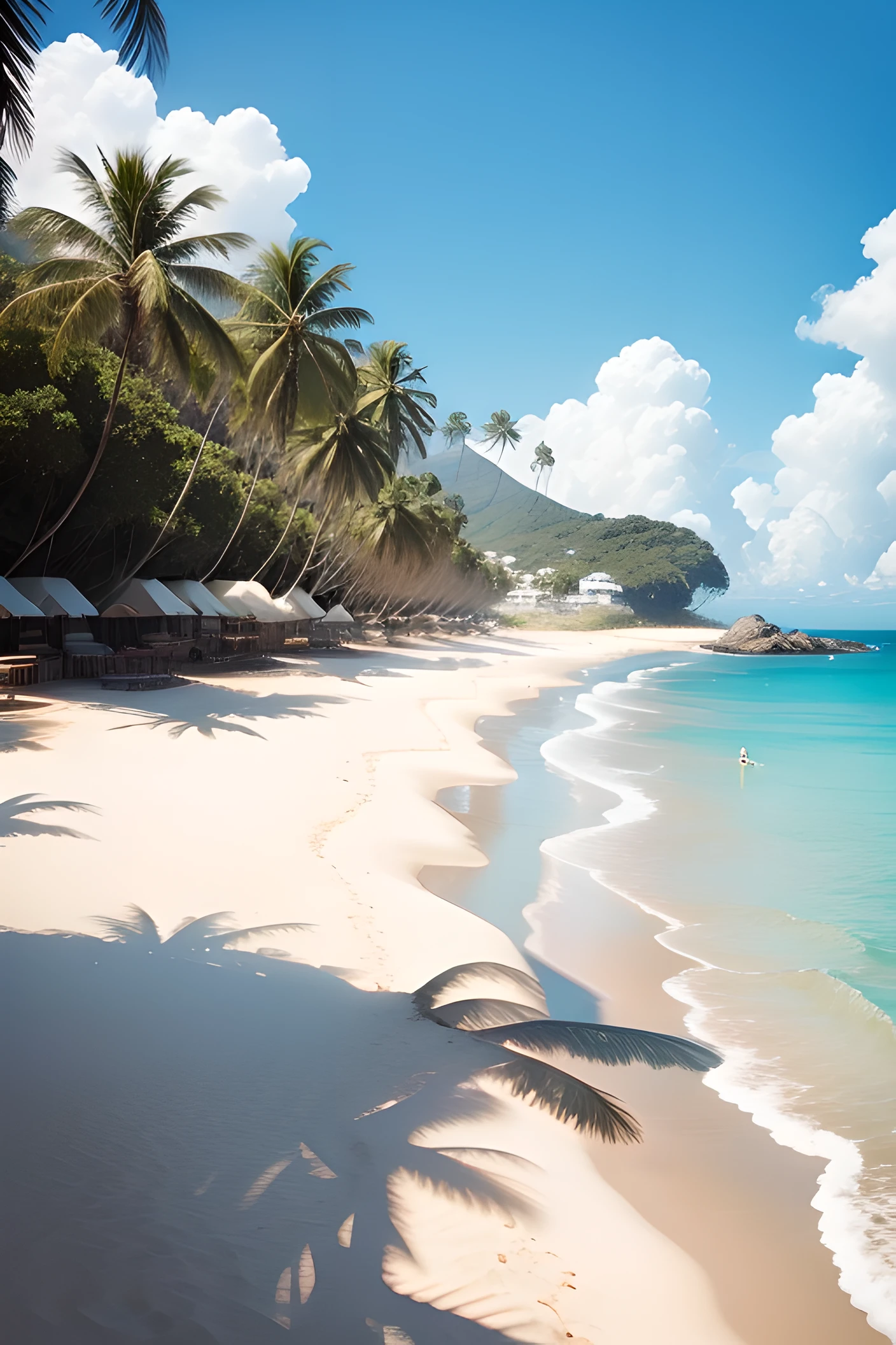 Claro. Here's another example of a picture of a landscape:

The picture is a landscape of a beach. The beach is long and narrow, and the sand is white and fine. The sea is blue and calm, e as ondas quebram suavemente na praia. There are some palm trees on the beach, and the trees are green. The sun is shining and the sky is blue. There are some clouds in the sky, but they are thin and white. The beach is a beautiful and relaxing place. It's a place where people can relax and forget about their problems.

Here are some additional details about the framework:

The beach is long and narrow. It stretches for several miles, And it's narrow enough that people can see the sea from both sides.
The sand is white and fine. It is so thin that it looks like dust, and it is so white that it glows in the sun.
The sea is blue and calm. The waves are small and smooth, e elas quebram suavemente na praia.
There are some palm trees on the beach. The trees are tall and green, And they provide shade for the people who are on the beach.
The sun is shining and the sky is blue. The sun is high in the sky, e seus raios de sol fazem a praia brilhar. The sky is blue and cloudless.
The beach is a beautiful and relaxing place. It's a place where people can relax and forget about their problems
