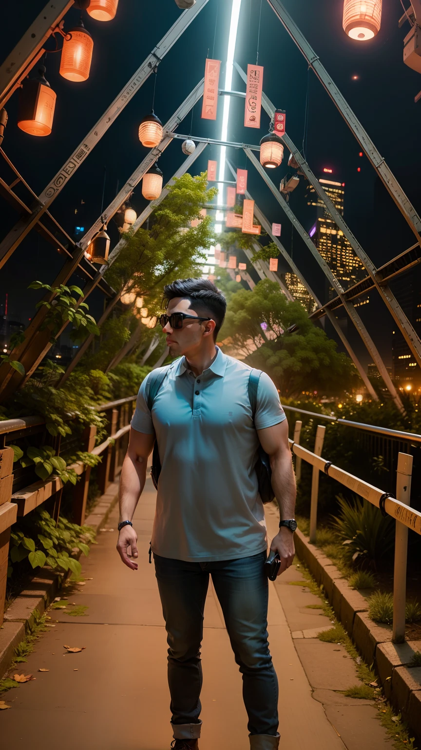 Remove background to a night city