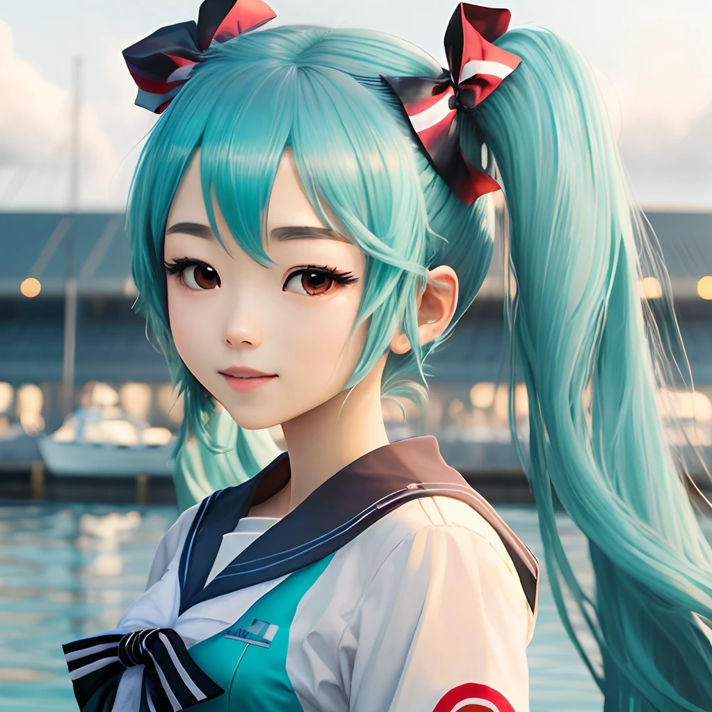 Hatsune Miku in a sailor suit