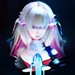 a close up of a person with long hair and a white shirt, nightcore, mikudayo, anime moe art style, Pixiv style, Avatar image, saori, pixiv 3dcg, portrait gapmoe yandere grimdark, silber hair, style of anime4 K, Anime style. 8K, White-haired, white haired Cangcang, ayanami