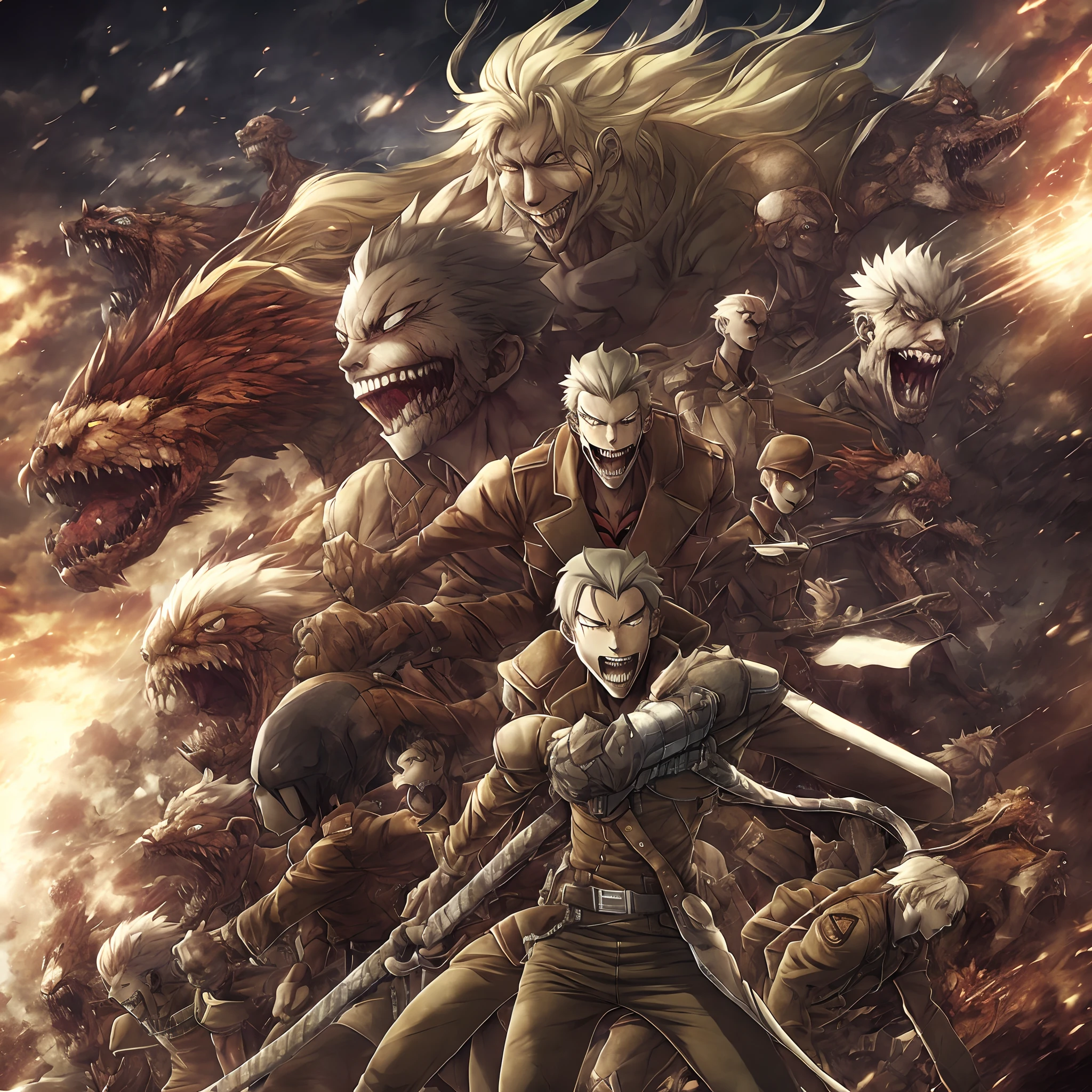 Shingeki no Kiojin, Ackerman, Man, Agressive.