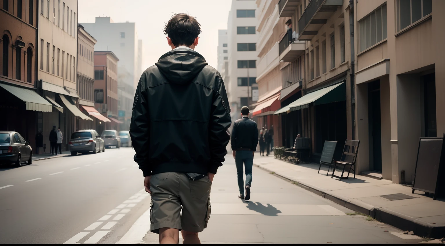 sad boy looking at someone else walking away