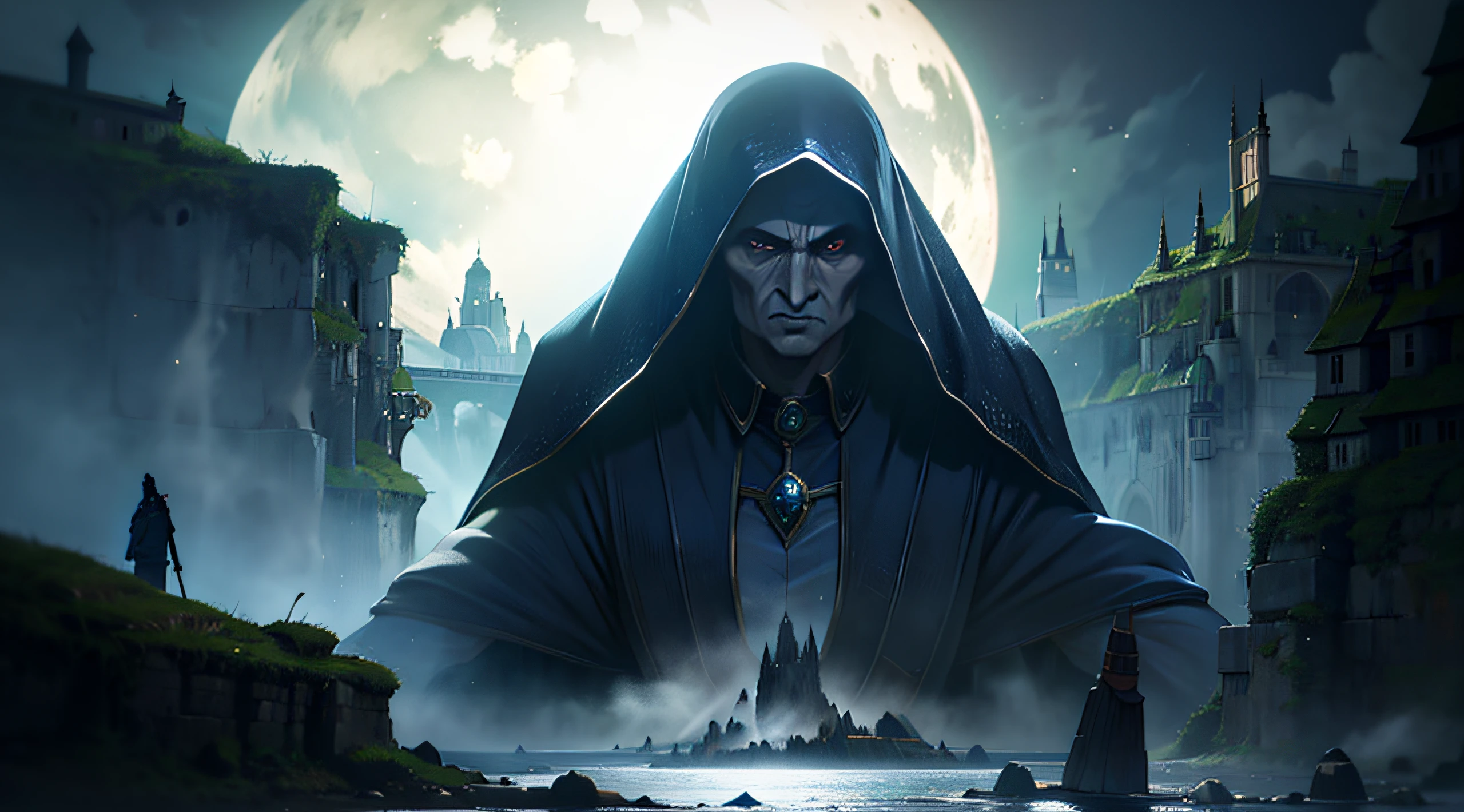 The 9 Nazgul, black riders, lord of the rings, tolkien, middle earth, minas morgul, dark, fear, heroic, dangerous,  realistic and natural,  detailed full-color,  nature,  hd photography,  fantasy by john stephens,  galen rowell,  david muench,  james mccarthy,  hirō isono,  realistic surrealism,  elements by nasa,  magical,  detailed,  hyperrealism, mysterious