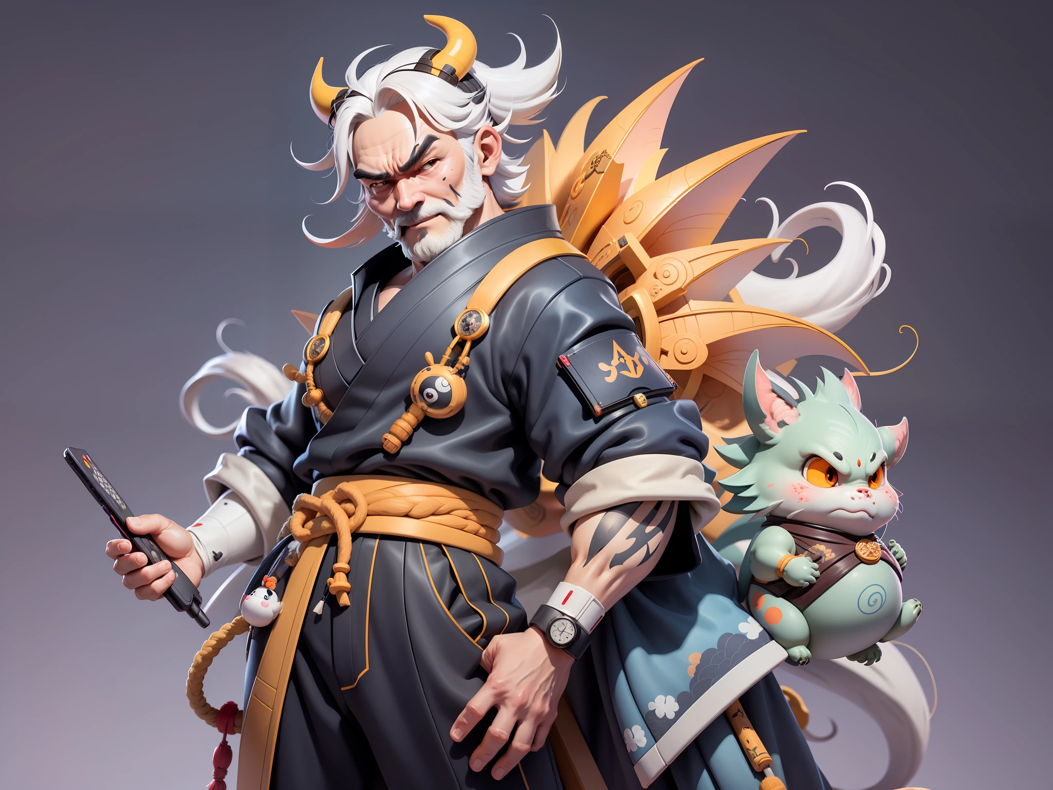(Daisaku),(Need),(Super meticulous),(full bodyesbian:1.2),Japanese ukiyo-e girl,japanese geisha,Beautiful,Oriental dragon,Aeolian Thor,Raised sexy,爆乳,Oriental face,TV Anchor,Bust portrait illustration,Alone,In black suit,a blue tie,The face is slightly chubby,The face was clean,without a beard,Black super short hair,Black eyes,Smile confidently,3C computer sub-products,iPad, iphone,Digital painting,3D character design by Mark Clairen and Pixar and Hayao Miyazaki and Akira Toriyama,The illustration is a high-definition illustration in 4K resolution,With very detailed facial features and cartoon-style visuals。