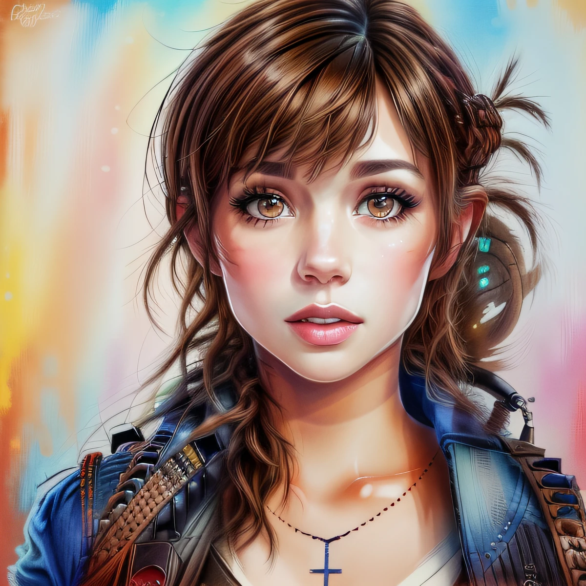 ((((solo)))), {high quality}, ((brown eyes)), ((brown hair)), 1female, masterpiece, (perfect eyes), colorful, full body ((perfect face)),