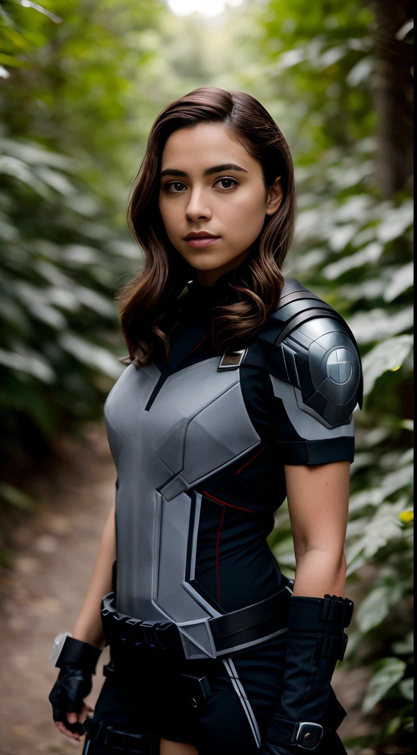 Foto RAW em sequencia, uma foto de uma adolescente anos, ((corpo inteiro)),(((vestindo como cosplay agent of shield))), rosto detalhado, planos de fundo detalhados pouco desfocados, luzes naturais, HDR, foto realista, foto profissional, flerte com o espectador, visual sexy, fotorrealista, Linda, pele natural, 8k UHD, alta qualidade, filmic grain, Fujifilm XT3