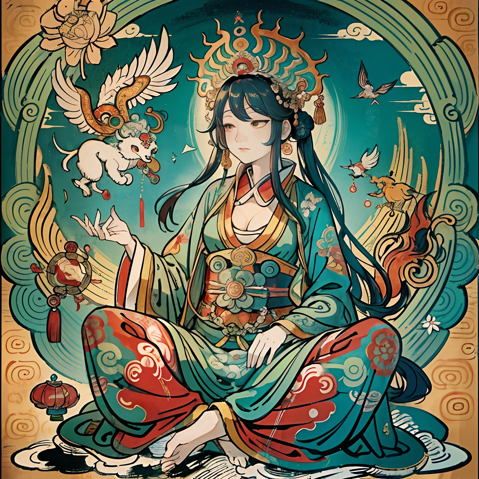 5 Guanyin, full body, (full naked: 2.0), nsfw: 2.0,