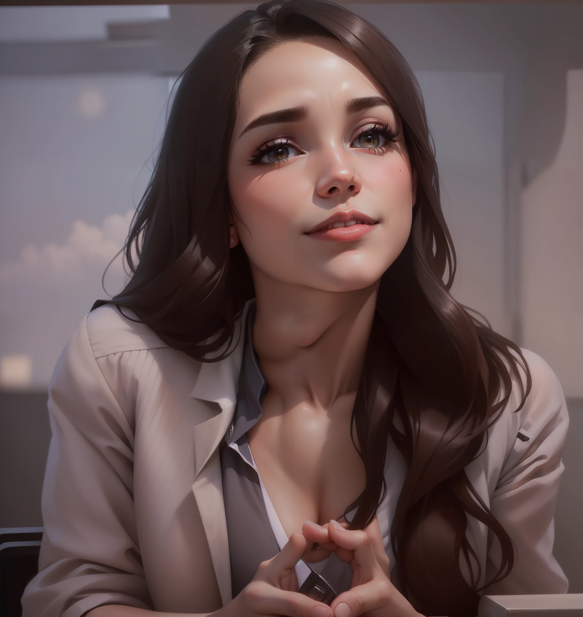 (8k, best quality, masterpiece:1.2),
(realistic, photo-realistic:1.37),
ultra-detailed,
1 girl, full body, outdoors, (adjusting hair:1.5)
office lady, black officeblazer, officeskirt, (pantyhose:1.2), (short buttoneddownshirt:1.2), buttonedupcollarprim, buttoneddowncollarprim, bra, (pantyhose:1.2), alphalayers, highheels,
beautiful earrings,
cute,
solo,
beautiful detailed sky,
(smile:1.15),
(closed mouth),
small breasts,
beautiful detailed eyes,
business attire,
(short hair:1.2),
floating hair NovaFrogStyle,