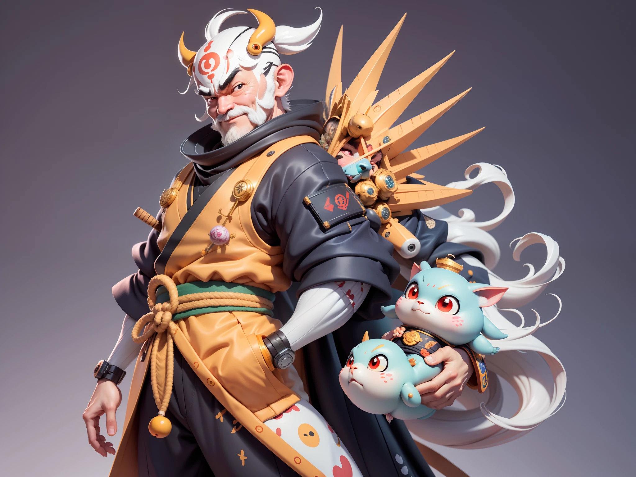 (Daisaku),(Need),(Super meticulous),(full bodyesbian:1.2),Japanese ukiyo-e girl,japanese geisha,Beautiful,Oriental dragon,Aeolian Thor,Raised sexy,爆乳,Oriental face,TV Anchor,Bust portrait illustration,Alone,In black suit,a blue tie,The face is slightly chubby,The face was clean,without a beard,Black super short hair,Black eyes,Smile confidently,3C computer sub-products,iPad, iphone,Digital painting,3D character design by Mark Clairen and Pixar and Hayao Miyazaki and Akira Toriyama,The illustration is a high-definition illustration in 4K resolution,With very detailed facial features and cartoon-style visuals。