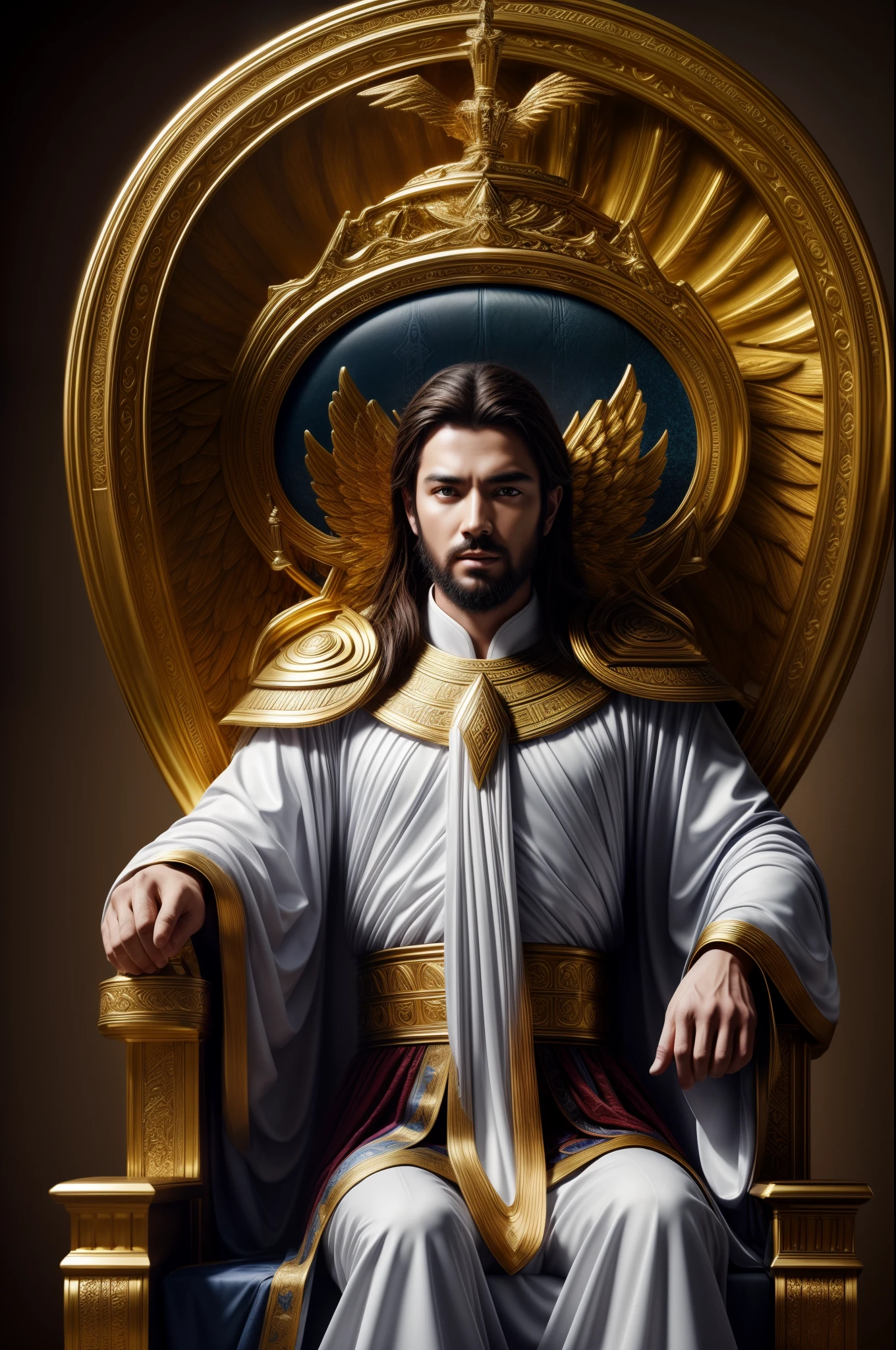 create professional photo image of heavenly throne man sitting on throne over 2000 years ago angel around throne clear weather photorealistic realistic photo filter
hyperdetailed 8k ultradetail cinematic volumetric lighting hd cinematic wallpaper 4k 8k ultra detailed high resolution colors
rich and bright powerful images.
