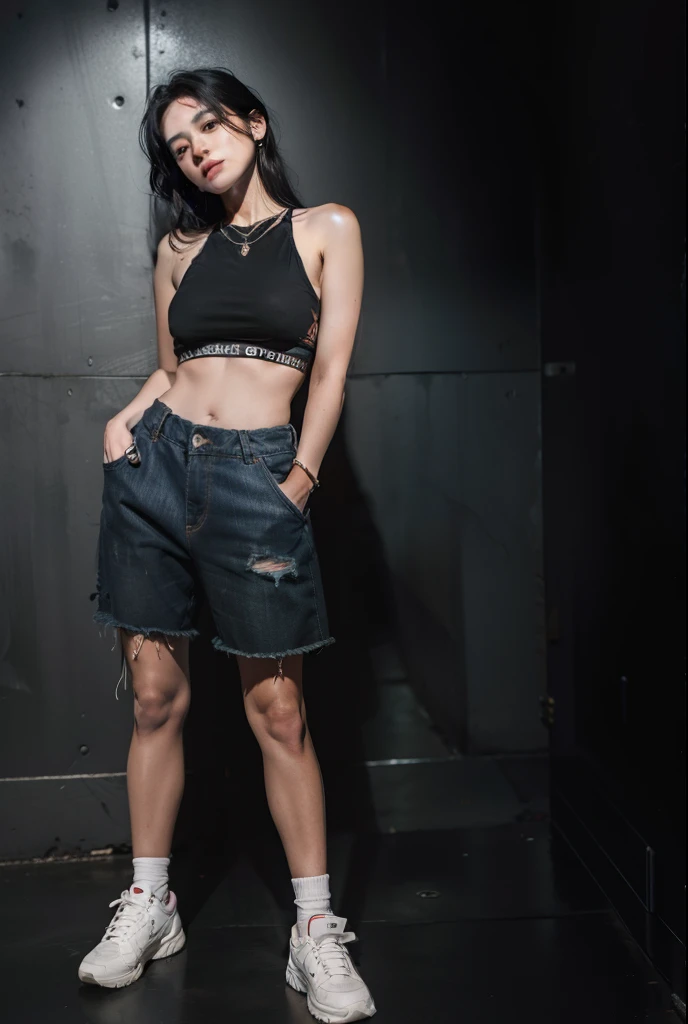 mulher , realista, bem sombrio,Dark Lighting and Dark 4k
