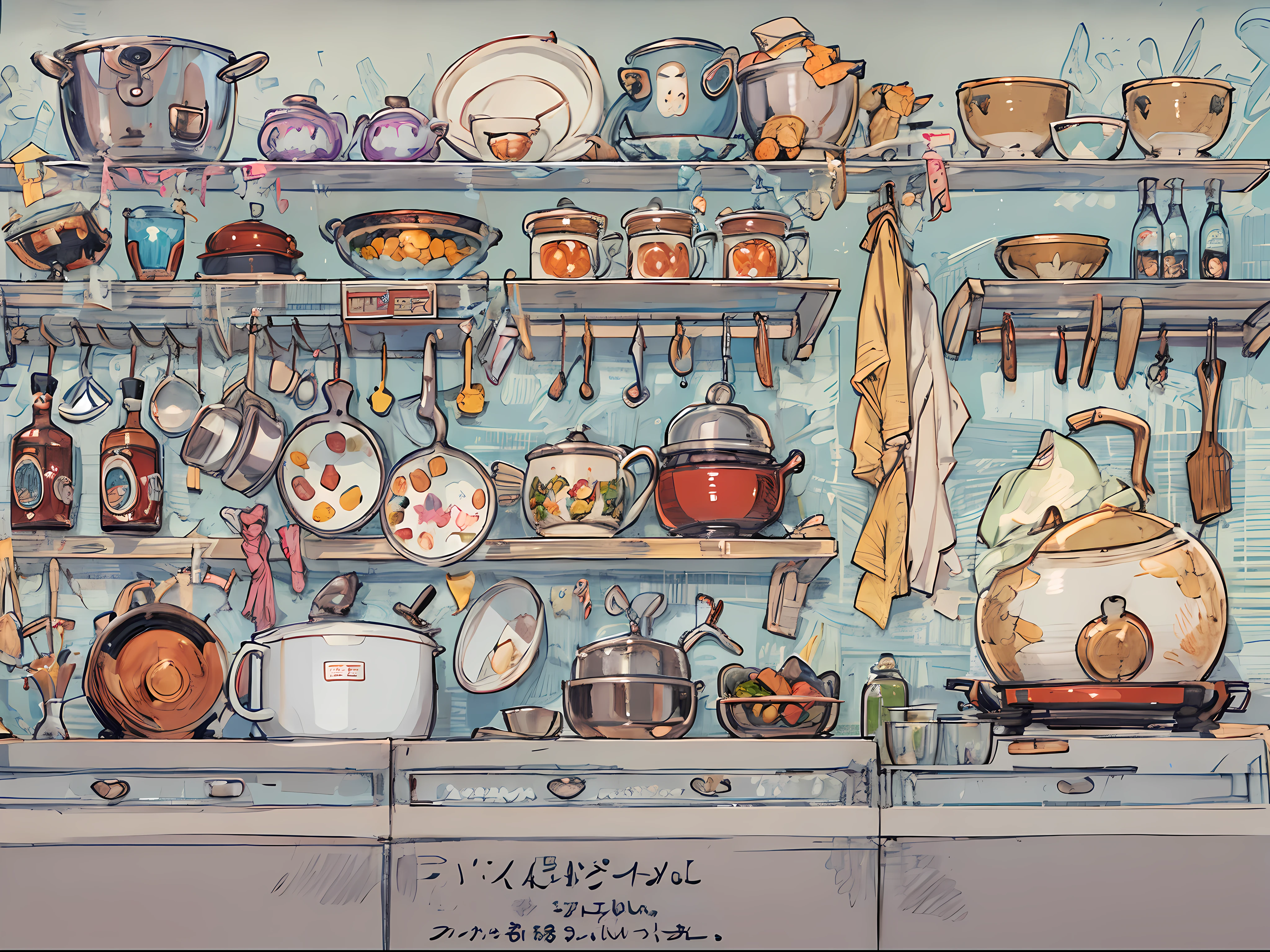 (kitchin:1.3),BREAK,Anime, Absurd, masutepiece, super detailed, Best Quality, Professional Lighting, Hyper Detail, Sharp Detail, (Light transmission), Detailed Background Information,BREAK,1 woman, Very beautiful, Detailed face description, Big beautiful purple eyes, 20yr old, BREAK,(Cooking), red blush, Surprised:1.3, bashful:1.2, Deep blue hair Red multicolored hair, Twin-tailed, Platform boots, BREAK,(Mini skirt maid), zettai ryouiki,Large breasts,