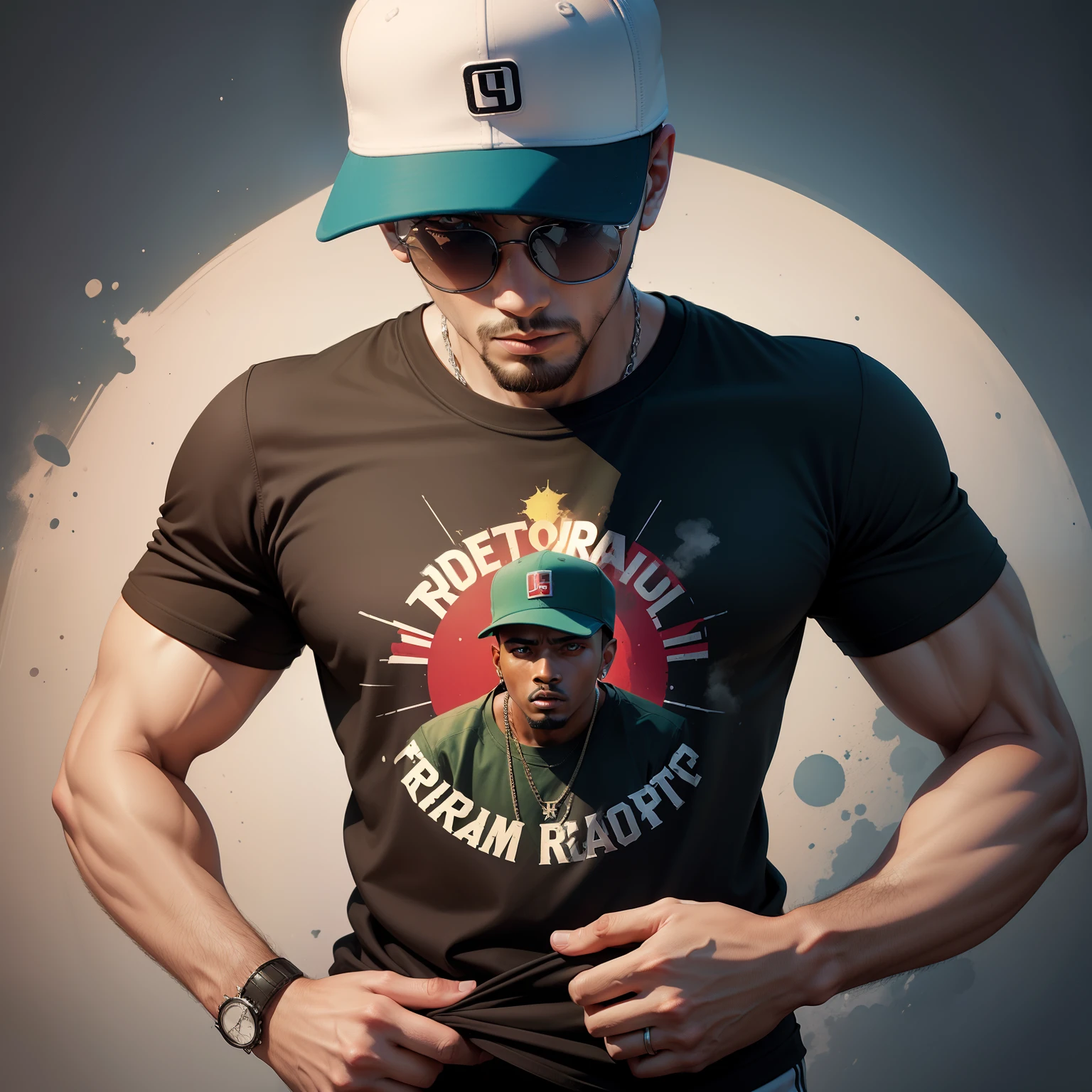Generato a cool rap Design for T-Shirt