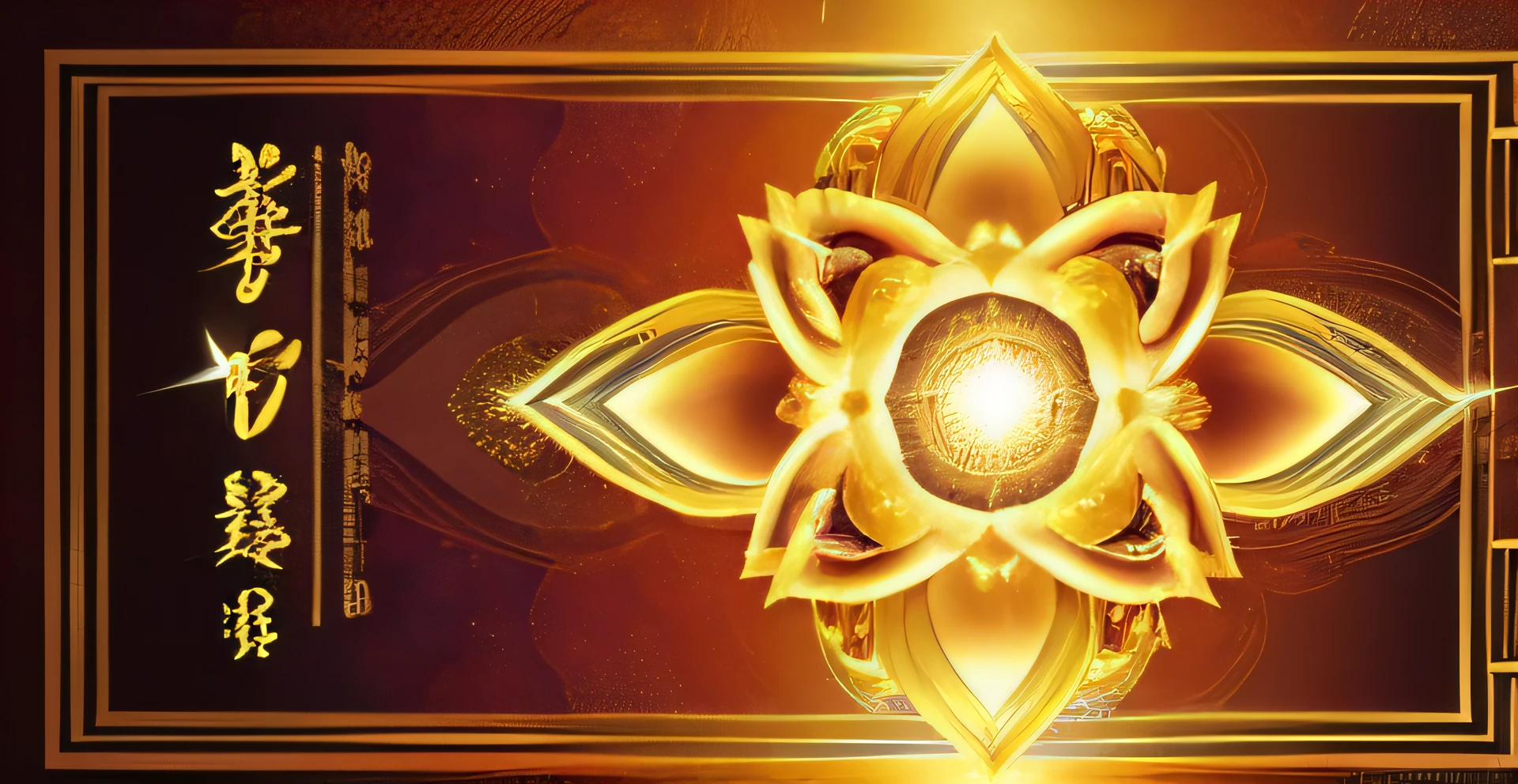 Imagine uma cena serena inspirada na filosofia budista, where a vibrant lotus flower has as a backdrop rich yellow tones. The lotus, symbolizing purity and enlightenment, blooms with petals that exude a sense of tranquility. Ao olhar mais profundamente para a imagem, You notice the mandala-like arrangement, with the twelve signs of the zodiac gracefully positioned like the hands of a clock. This fusion of Buddhist symbolism and astrological elements creates a harmonious blend, inviting contemplation and a sense of timeless connection.
