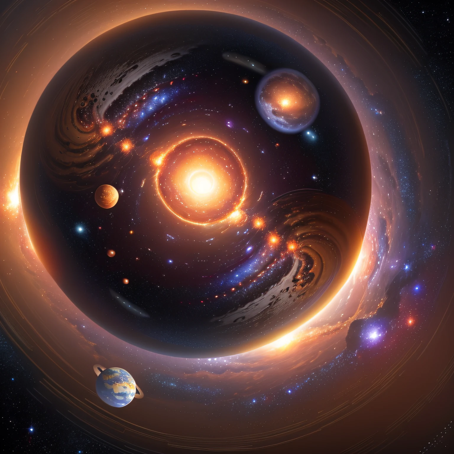 Galaxy, close up planets, planets around a sun, ((Masterpiece))), superior quality, ultra-detailed 8k CG Unity image, ((artwork)), masterpiece, (8k CG unit wallpaper extremely detailed), (Stanley Artgerm Lau), (realism style: 1.5), very detailed, stars, planets