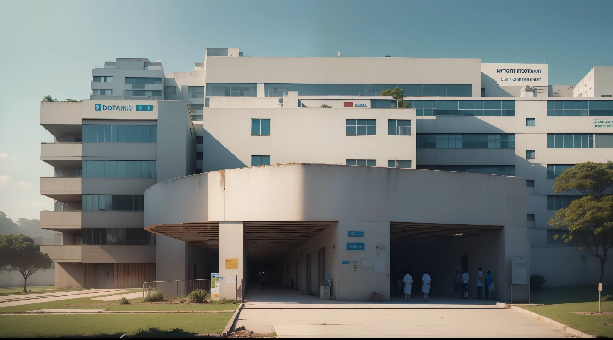 (obra-prima), (melhor qualidade), (ultra-detalhado), (Hospital em funcionamento com doutores), (qualidade 8k), (Sem texto na imagem)