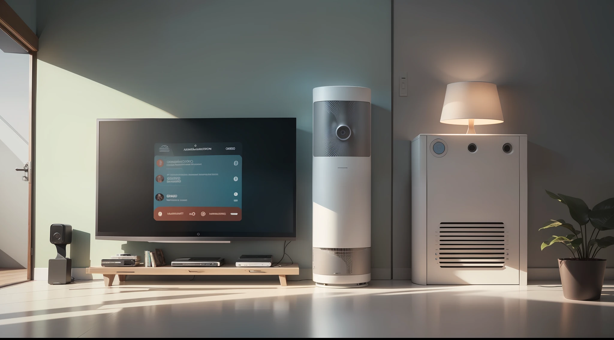(obra-prima), (melhor qualidade), (ultra-detalhado), (Home automation systems that allow us to control the temperature), (qualidade 8k), (Sem texto na imagem)
