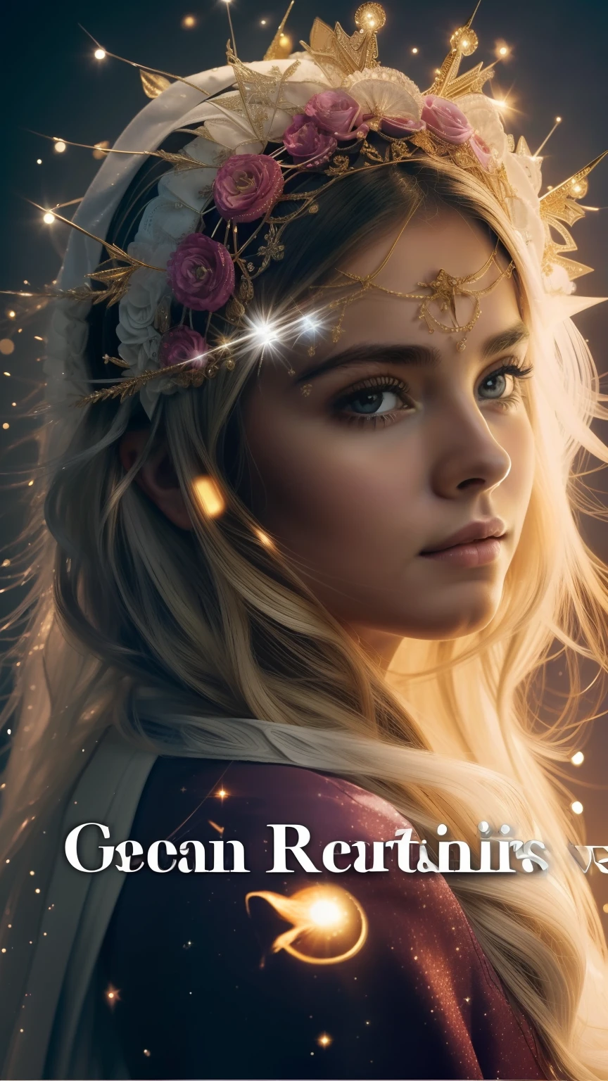 ((Blessed Virgin Mary. 19 years old))) ((( Con una cara seria y piadosa. Con una mirada dulce y tierna))) (obra maestra, calidad superior, mejor calidad, arte oficial, beautiful and aesthetic: 1.2), (1girl), extremadamente detallado, (Arte fractal: 1.3), colorido, highest detailed, Cara perfecta, parte superior del cuerpo, HDR, (orando: 1.3), (golden lines of white coat: 1.2), galaxia, (rayas de luz), eye-catching visuals, (dynamic stripes, senderos luminosos: 1.2), colores vibrantes,