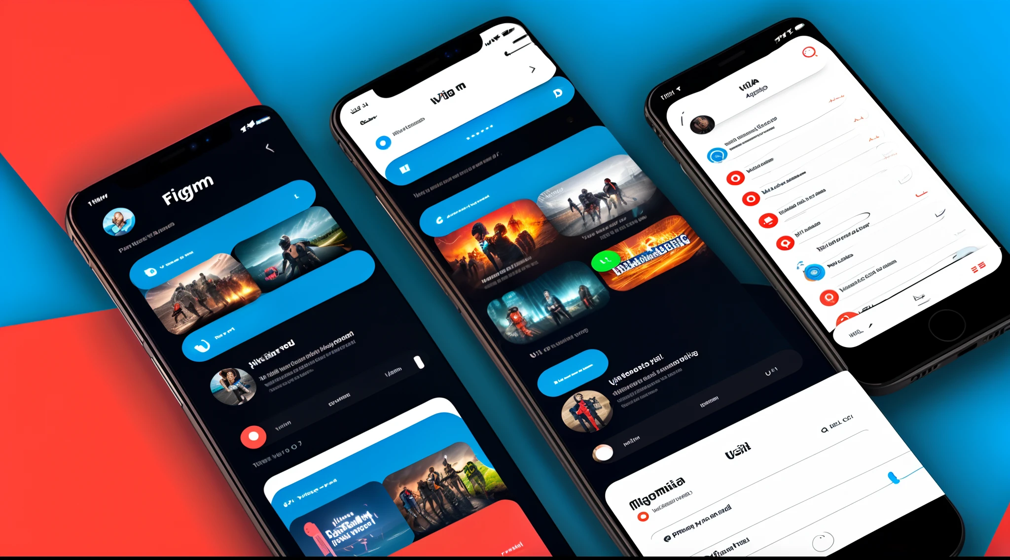Video streaming app, user interface, figma, dribble, HQ, 4k, clean, ui dark theme.
