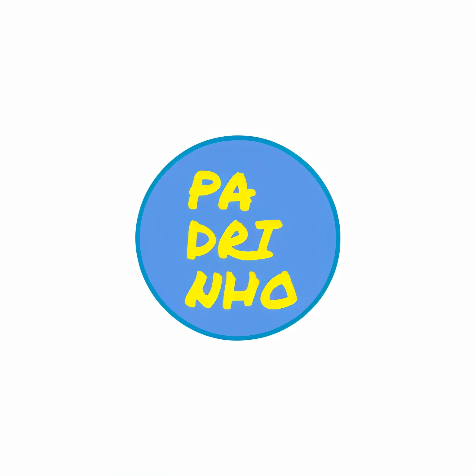 Arafed image of a blue circle with the Palavras ba, P. j. n, Pagas artworks, rounded logotiPo, oh no, Pablo Perdomo, Directed by: Abidin Dino, DaoPao, by João Artur da Silva, Por INO