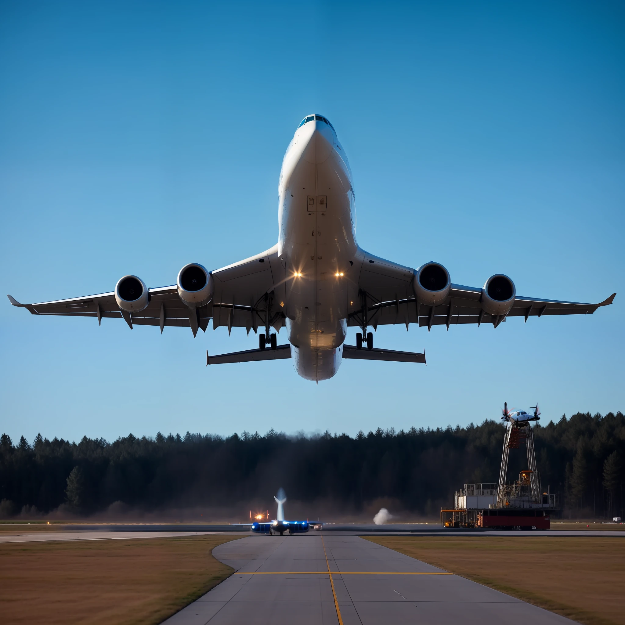 Airplane taking off