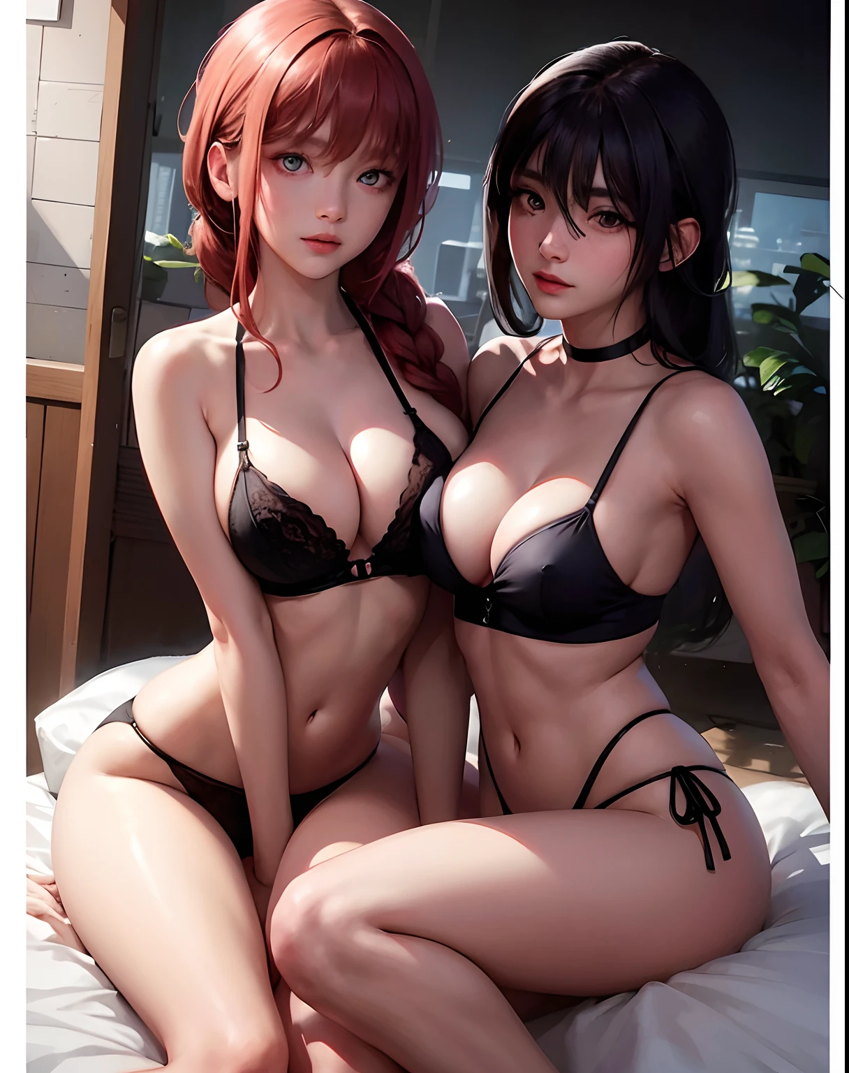 (hyperrealistic), (illustration), (high resolution), (8K), (extremely detailed), (best illustration), (beautiful detailed eyes), (best quality), (ultra-detailed), (masterpiece), (wallpaper), (detailed face), solo 1 girl, white wavy hair, korean, heterochromic eyes, small moles under the eyes, loose white shirt, yoga pants, big breasts, long legs, tight abs, camel toes, dynamic pose