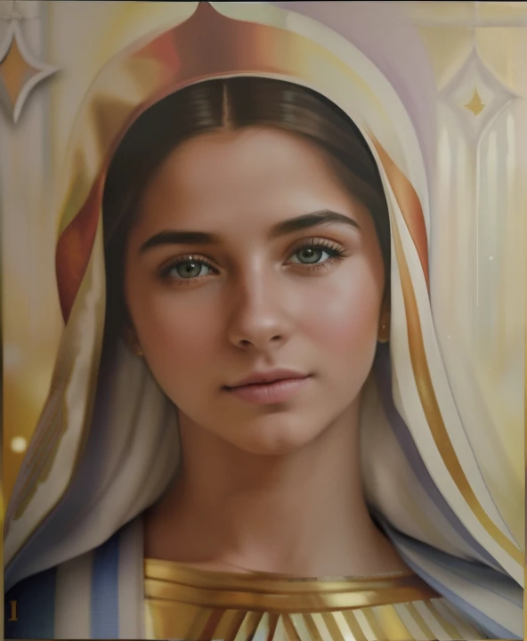 ((Blessed Virgin Mary. 19 years old))) ((( Con una cara seria y piadosa. Con una mirada dulce y tierna))) (obra maestra, calidad superior, mejor calidad, arte oficial, beautiful and aesthetic: 1.2), (1girl), extremadamente detallado, (Arte fractal: 1.3), colorido, highest detailed, Cara perfecta, parte superior del cuerpo, HDR, (orando: 1.3), (golden lines of white coat: 1.2), galaxia, (rayas de luz), eye-catching visuals, (dynamic stripes, senderos luminosos: 1.2), colores vibrantes,