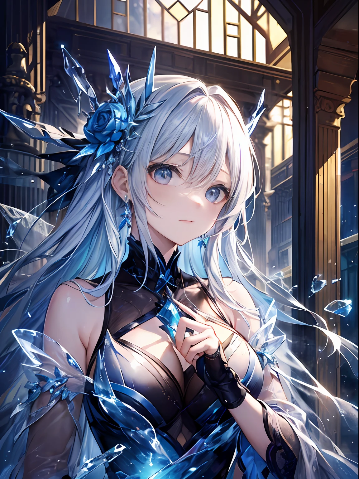 (((masterpiece)))、(((top-quality)))、((ultra-detailliert))、In accordance with the contract、Follow Me、ice queen。Come、Eternal Darkness、Eien no Hyoga。
Equal death to all living。 Hauragiya。『Owarusekai』