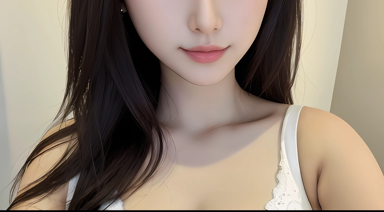 8K，best qualtiy，tmasterpiece，超高分辨率，（真实感：1.5），RAW photogr，（True skin texture：1.3），（filmgrain：1.3），（Selfie angle），1个Giant Breast Girl，Beautiful eye and face details，tmasterpiece，Best quality at best，closeup cleavage，nakeness，The areola is clear and realistic