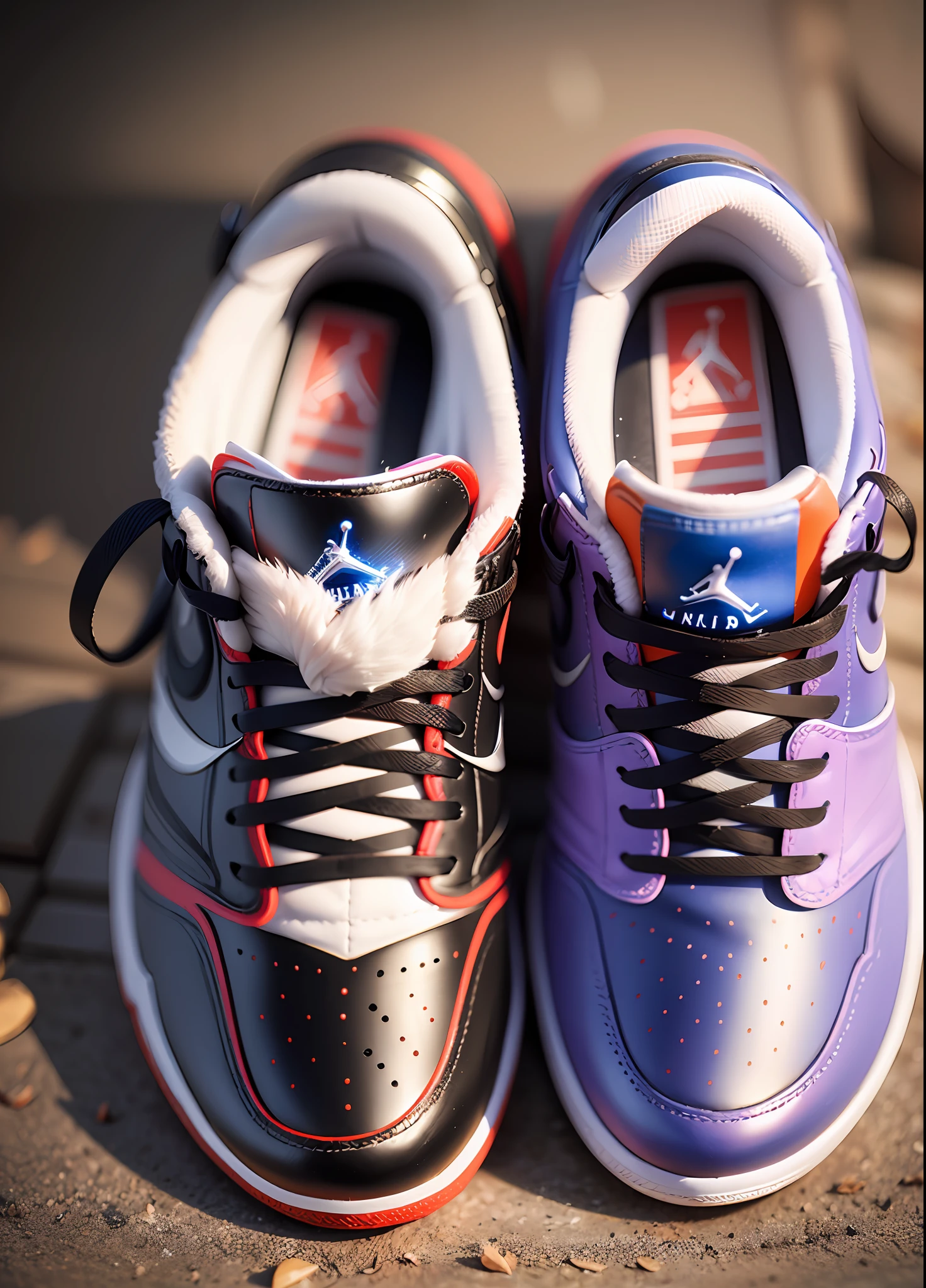 ((realistic, photorealism)), Create a spirit themed and inspired air jordan 1 shoe in detail side centered, supported by (surface_lunar_detailed) 2:3 --auto --s2