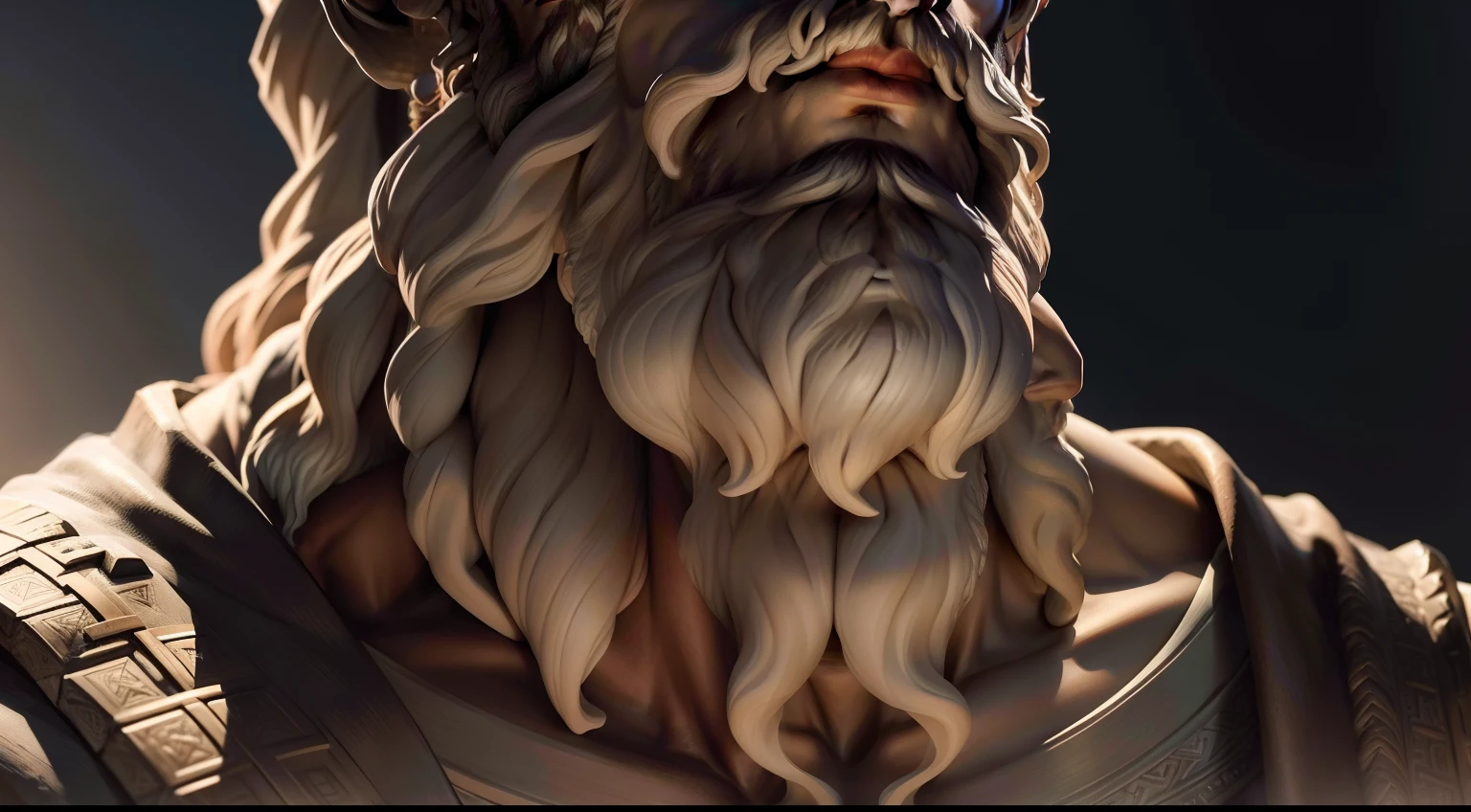 a close up of a statue of a man with a beard, stoicism, realistic 8k sculpture, stoic face, inspired by Theophanes the Greek, stoic attitude, godlike and stoic, stoic and calm, theophanes, stoic, michelangelo sculpture, stoic facial expression, portrait zeus, APOLO and others