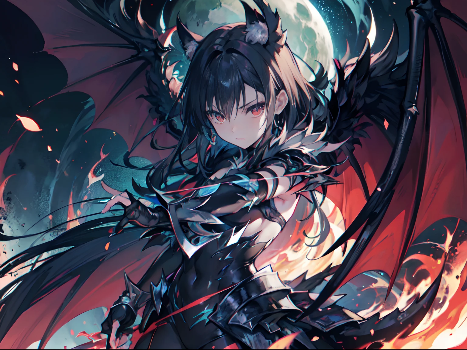 A demon in the dark wilderness
