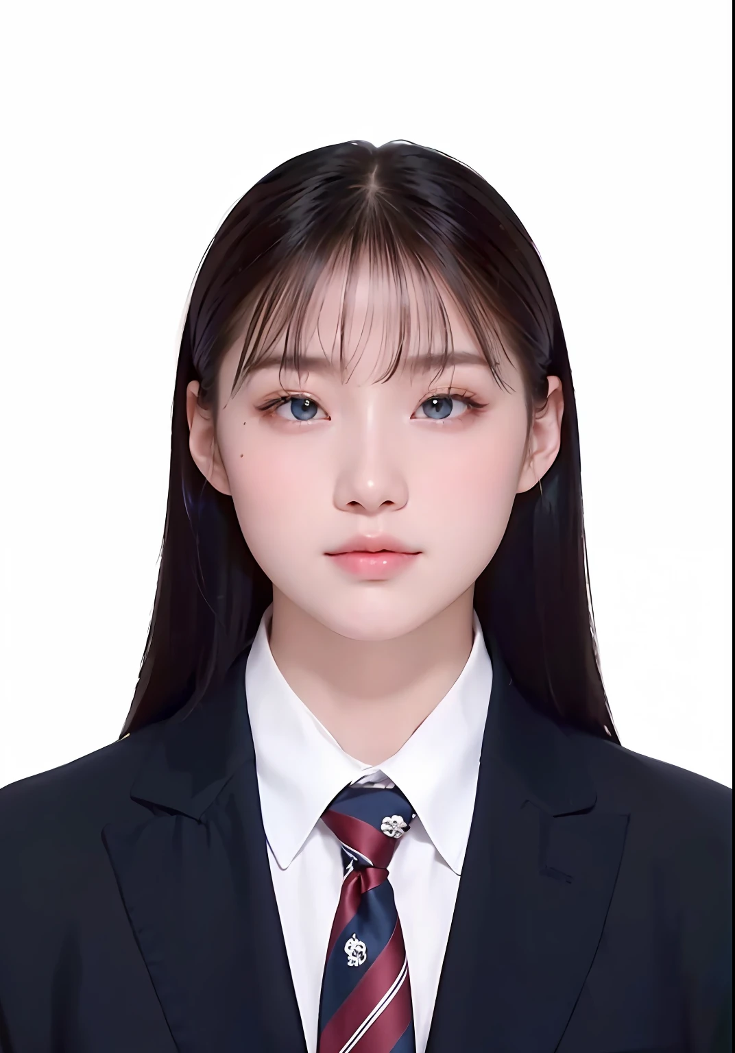 A woman in a black suit taking a selfie in a cozy, highly detailed and photorealistic scene, with an extremely detailed and complex background, best quality masterpiece illustration, beautiful eyes, delicate face, perfect details, and best lighting, 4K, 8K, super detailed CG, real, octane render