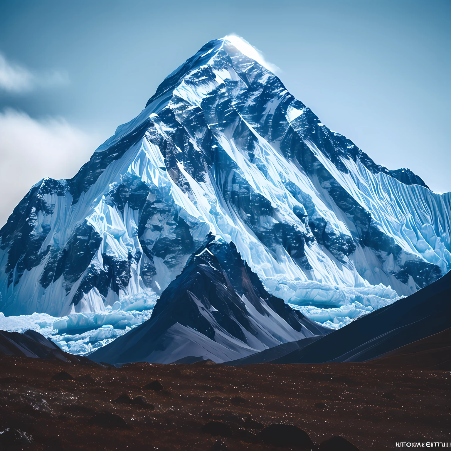 Foto RAW,
Everest, paisagem de inverno, montanhas com azul, brazi
, face, 8k uhd, dslr, soft-lighting, alta qualidade, grain of film, Fujifilm XT3