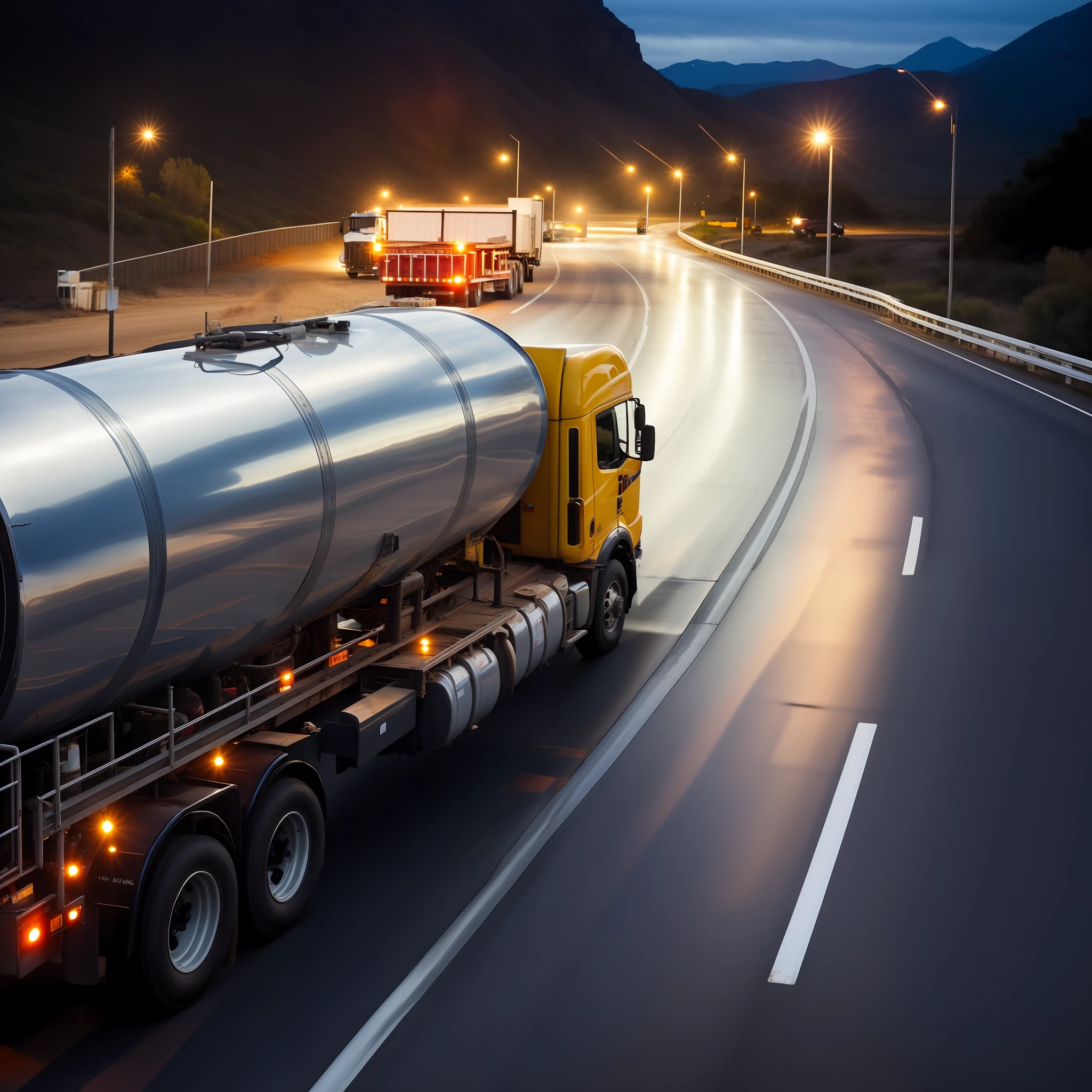 truck carrying gasoline