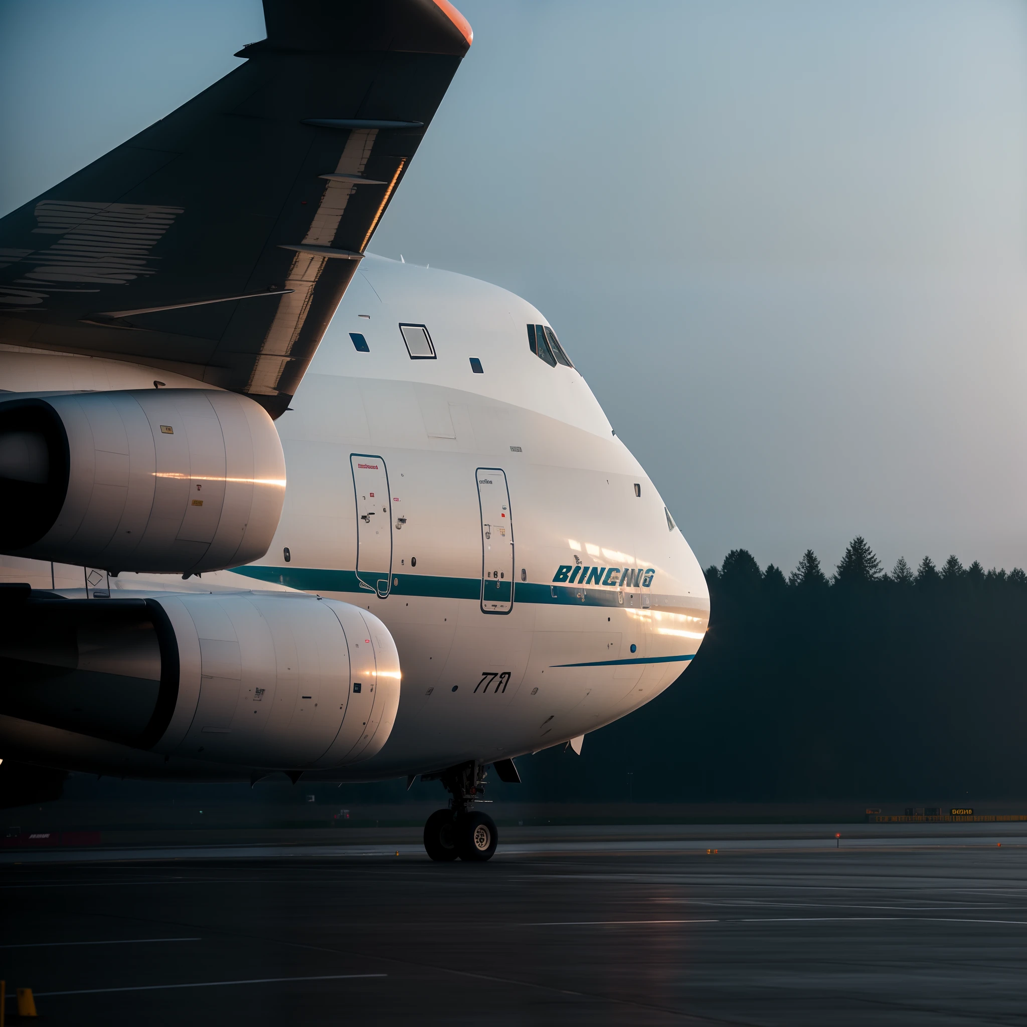 Side view of the Boeing 747 flight deck