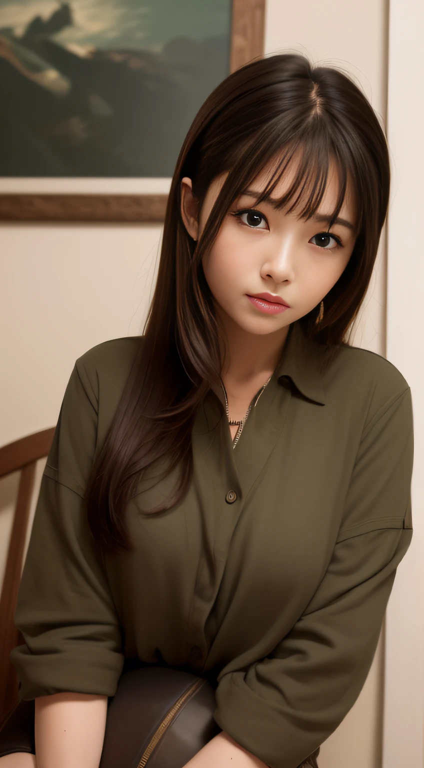 hightquality、masterpiece、ultra res、a beauty girl、cute girl face、pilot、Wearing aviator's clothes、full bodyesbian、Famous actresses of Japan、very beautiful face