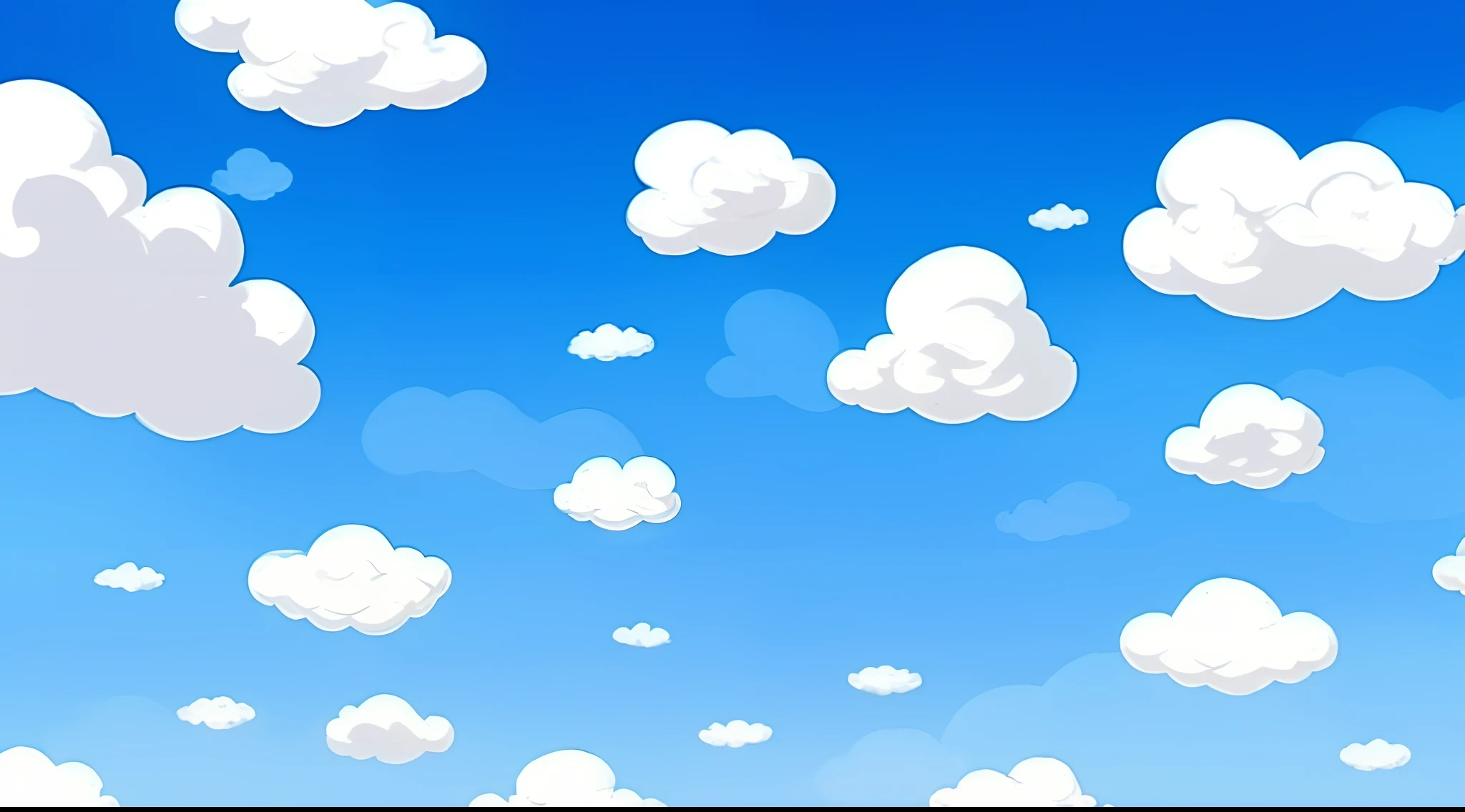 A cartoon sky with clouds and sun in the background, light blue sky with clouds, nuvens fofas inchadas, plano de fundo da nuvem, fundo das nuvens, partly cloudy sky, fundo nublado, Nuvens dispersas, Cloudy sky background, Dia parcialmente nublado, Arte de fundo, blue sky background, lindas nuvens inchadas. anime, nuvens inchadas em segundo plano, mostly cloudy sky, fundo nublado azul fosco