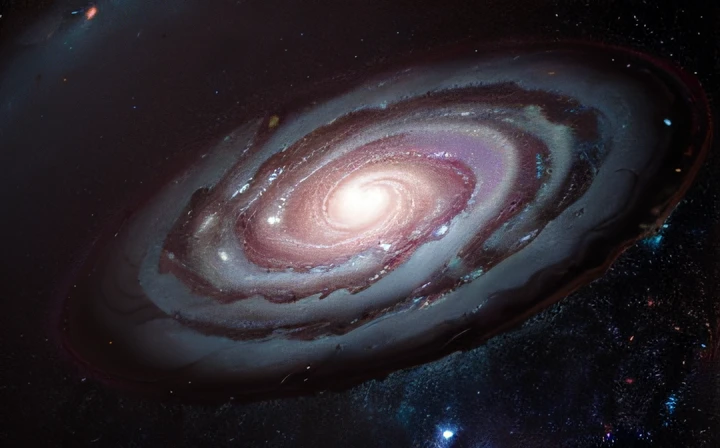 Close up of spiral galaxy with stars on background, Galaxy Simulation, Galaxy, Spiral Galaxy, View of the spiral galaxy, A scientific depiction, Galactic Orbit System, View of a single spiral galaxy, swirling galaxies, milkyway, Milky Way Galaxy, Accretion disk, Underground galaxies, Milky Way Galaxy, Scientific picture