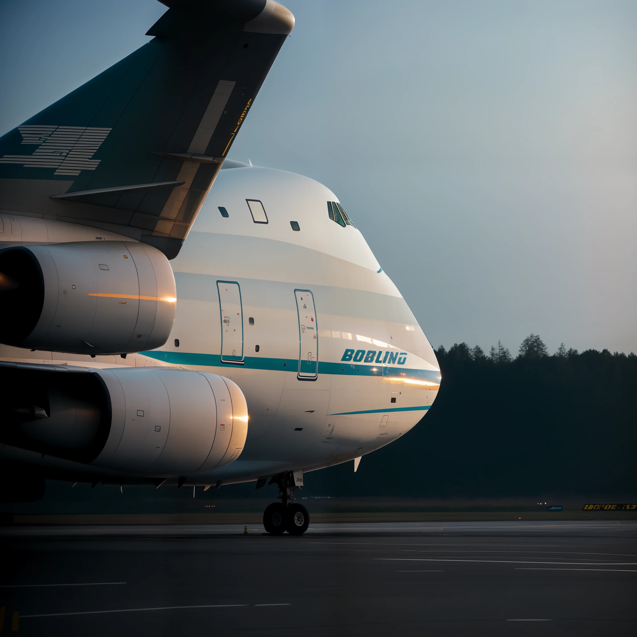 Side view of the flight deck of the Boeing 747